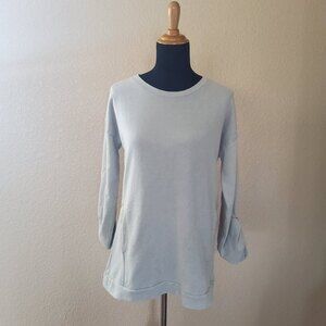 Soft Surroundings Light Tunic Sweater Top S Gray New